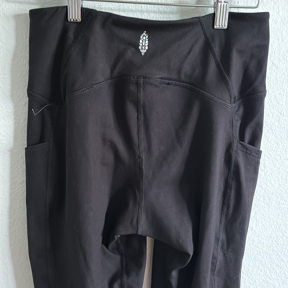 Free People Sock It To Me Black High Waisted Legging - Picture 6 of 8